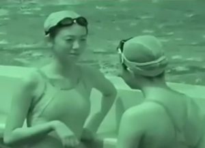 《盗撮動画》夏休みの市民プールでJCやJKクラスの成長途中の身体を赤外線撮影したヤバいやつ！