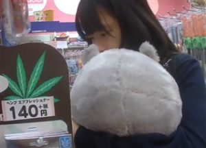 《個人撮影/JS》完全アウト！ぬいぐるみを抱っこしてお買い物中の美少女小×生のおぱんちゅを逆さ撮りした危険すぎるパンチラ映像が見つかる！