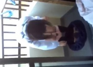 撮人犯　妹の友達の朱莉/光２が自室ベランダでマンコ晒す