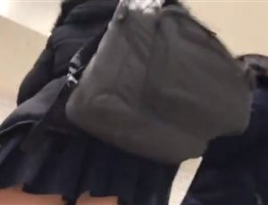 【逆さ撮り盗撮動画】おまいらJK好きだろ Vol.07