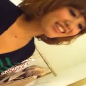 《盗撮》黒パンストがスケベな店員さんの胸チラ＆パンチラ隠し撮りに成功！