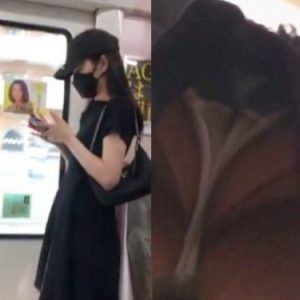 《盗撮動画》全身黒コーデなのにスカートの中は純白パンティの素人ギャルちゃんがこちらｗｗ